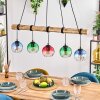 Koyoto hanging light, globe light, pendant light Ecru, black, 5-light sources