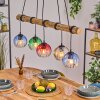 Koyoto hanging light, globe light, pendant light Ecru, black, 5-light sources