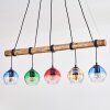 Koyoto hanging light, globe light, pendant light Ecru, black, 5-light sources