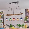 Koyoto hanging light, globe light, pendant light Ecru, black, 5-light sources