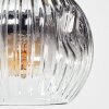 Koyoto ceiling light, globe light Amber, clear, Smoke-coloured, 8-light sources
