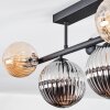 Chehalis ceiling light, globe light Amber, clear, Smoke-coloured, 5-light sources