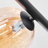 Chehalis ceiling light, globe light Amber, 5-light sources
