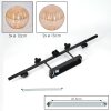 Chehalis ceiling light, globe light Amber, 5-light sources