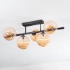Chehalis ceiling light, globe light Amber, 5-light sources