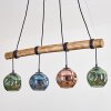 Ripoll hanging light, globe light, pendant light Ecru, black, 4-light sources