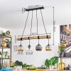 Ripoll hanging light, globe light, pendant light Ecru, black, 4-light sources