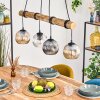Ripoll hanging light, globe light, pendant light Ecru, black, 4-light sources