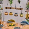 Koyoto hanging light, globe light, pendant light Ecru, black, 4-light sources