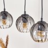 Koyoto hanging light, globe light, pendant light Ecru, black, 4-light sources