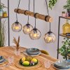 Koyoto hanging light, globe light, pendant light Ecru, black, 4-light sources