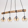 Koyoto hanging light, globe light, pendant light Ecru, black, 4-light sources