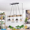 Koyoto hanging light, globe light, pendant light Ecru, black, 4-light sources