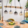 Koyoto hanging light, globe light, pendant light Ecru, black, 4-light sources