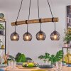 Koyoto hanging light, globe light, pendant light Ecru, black, 4-light sources
