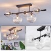 Chehalis ceiling light, globe light clear, 5-light sources