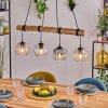 Koyoto hanging light, globe light, pendant light Ecru, black, 4-light sources