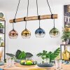Koyoto hanging light, globe light, pendant light Ecru, black, 4-light sources