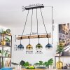 Koyoto hanging light, globe light, pendant light Ecru, black, 4-light sources