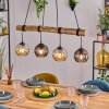 Koyoto hanging light, globe light, pendant light Ecru, black, 4-light sources