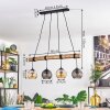 Koyoto hanging light, globe light, pendant light Ecru, black, 4-light sources