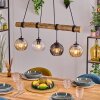 Koyoto hanging light, globe light, pendant light Ecru, black, 4-light sources