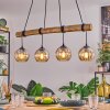 Koyoto hanging light, globe light, pendant light Ecru, black, 4-light sources