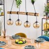 Koyoto hanging light, globe light, pendant light Ecru, black, 4-light sources