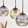 Ripoll hanging light, globe light, pendant light Ecru, black, 5-light sources