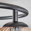 Koyoto ceiling light, globe light 37 cm Amber, clear, 3-light sources
