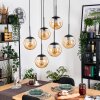 Gastor hanging light, globe light, pendant light black, 6-light sources