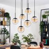 Gastor hanging light, globe light, pendant light black, 6-light sources