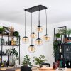Gastor hanging light, globe light, pendant light black, 6-light sources