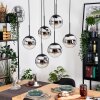 Gastor hanging light, globe light, pendant light black, 6-light sources