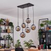 Gastor hanging light, globe light, pendant light black, 6-light sources