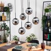 Gastor hanging light, globe light, pendant light black, 6-light sources