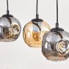 Ripoll hanging light, globe light, pendant light Ecru, black, 4-light sources