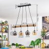 Ripoll hanging light, globe light, pendant light Ecru, black, 4-light sources