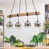 Ripoll hanging light, globe light, pendant light Ecru, black, 4-light sources