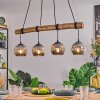 Ripoll hanging light, globe light, pendant light Ecru, black, 4-light sources