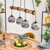 Ripoll hanging light, globe light, pendant light Ecru, black, 4-light sources
