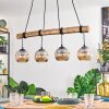 Ripoll hanging light, globe light, pendant light Ecru, black, 4-light sources