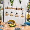 Ripoll hanging light, globe light, pendant light Ecru, black, 4-light sources