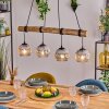 Ripoll hanging light, globe light, pendant light Ecru, black, 4-light sources
