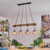 Ripoll hanging light, globe light, pendant light Ecru, black, 4-light sources