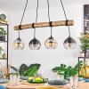 Koyoto hanging light, globe light, pendant light Ecru, black, 4-light sources