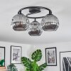 Ripoll ceiling light, globe light Smoke-coloured, 3-light sources