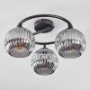 Ripoll ceiling light, globe light Smoke-coloured, 3-light sources