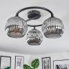 Ripoll ceiling light, globe light Smoke-coloured, 3-light sources