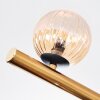 Chehalis ceiling light, globe light gold, black, 10-light sources